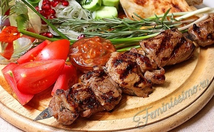 Marinada pentru kebab shish de carne de vită - pregăti carne moale, suculent