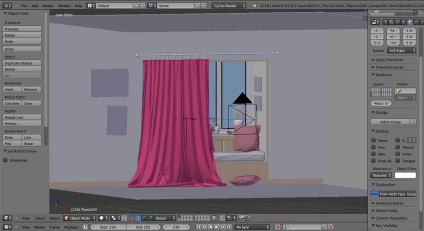 Simularea perdelelor în blender