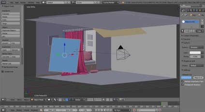 Simularea perdelelor în blender