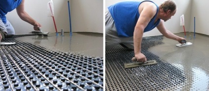 Scheme de montaj pentru podele încălzite cu apă într-o casă privată