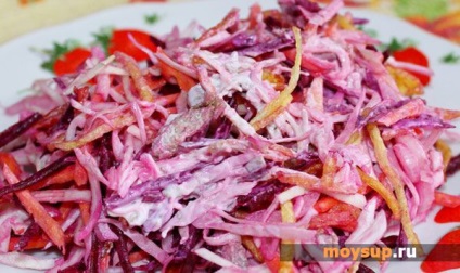 Curatarea salatei de vitamine din caupesti, sfecla si morcovi