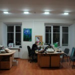 LED mennyezeti világítás az irodában