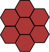 Generarea simplă a unei grile hexagonale (hexagonale) din centrul rotației matricei sub orice unghi