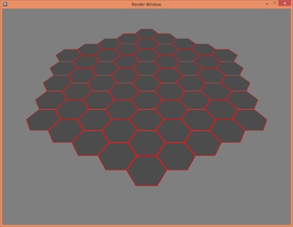 Generarea simplă a unei grile hexagonale (hexagonale) din centrul rotației matricei sub orice unghi