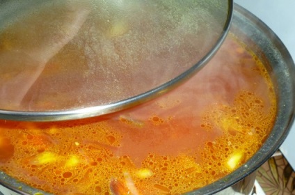 Recept piros leves, sült hús-lépésre képekkel