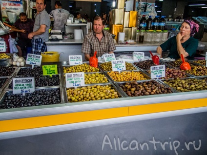 Piața din Marmaris - o mare varietate de fructe