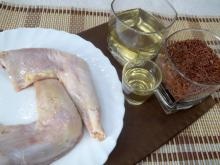 Rizottó csirke, fehér bor és vörös rizs-lépésre főzés