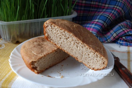 Rozs kenyér a sütőben, recept búzaliszttel