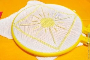 Șervețel de șervețel - broderie pentru începători