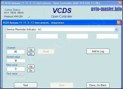 Resetarea intervalelor de service ulei, in1, in2 pe panoul audio a6 c4