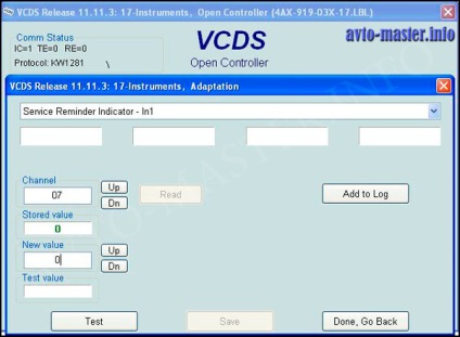 Resetarea intervalelor de service ulei, in1, in2 pe panoul audio a6 c4