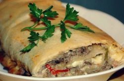 Strudel cu carne în germană