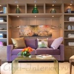 Canapea de liliac în interiorul a 10 soluții elegante »