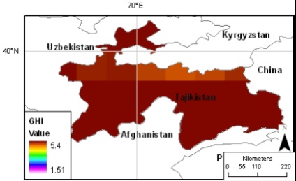 Energia solară ca sursă de energie electrică în republica Tadjikistan, publicație în jurnal