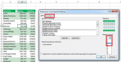 Crearea unui stil pivot în Excel 2010