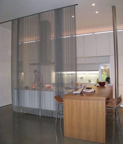 Perdele transparente transparente și tul ca alternativă la perdelele convenționale - 35 de fotografii în design interior