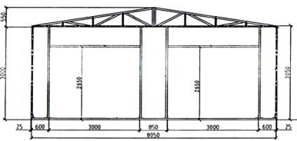 Constructia unui garaj de panouri sandwich