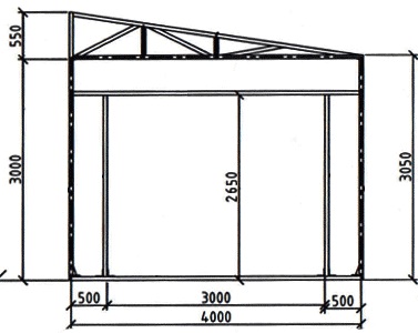 Constructia unui garaj de panouri sandwich