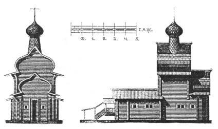 Típusú tetők Kletskaya egyházak, templomok, Mikhail Kraszkovszkij orosz faépítészet, fából