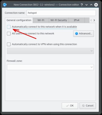 Punct de acces wifi to kde manager de rețea