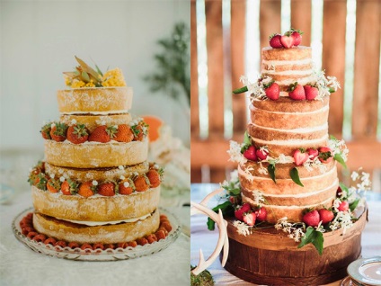 Cake a tavaszi és nyári esküvő - esküvői torta fotó