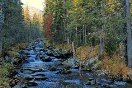 Zone turistice din regiunea Perm - cascade pe râul Zhigalan