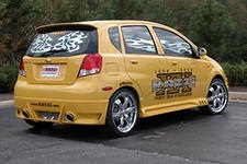 Tuning Chevrolet Aveo ad az autó modor és a kegyelem egy párduc