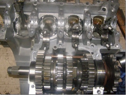 Yamaha r6 - revizuirea motorului