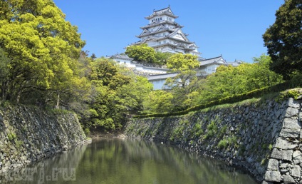 Japonia, Honshu, Himeji, Castelul Himeji - - Egret alb