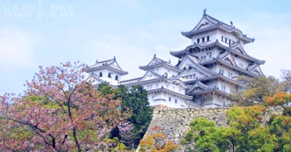 Japán, Honshu-sziget, Himeji, Himeji Castle - - kócsag