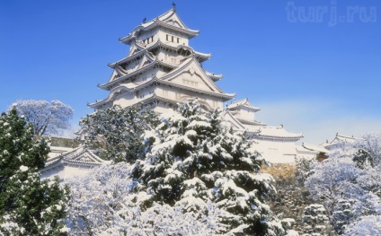 Japán, Honshu-sziget, Himeji, Himeji Castle - - kócsag