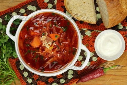 Fried borscht, rețetă cu fotografie