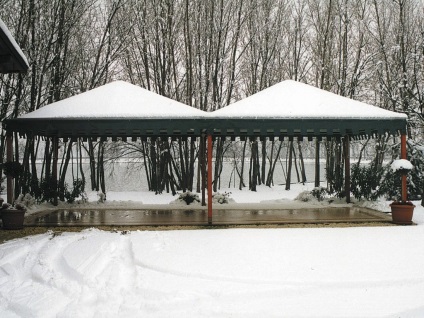 Téli pavilon - képek a legjobb tervezési ötletek meleg pavilon