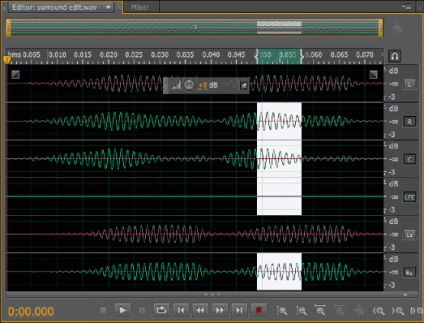Selecția audio a audiției Adobe