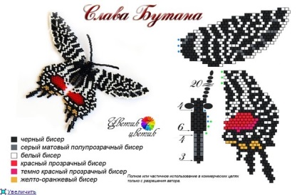 Butterfly of Beaded Scheme