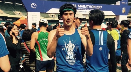 Fuss, kutya! „Interjú tagja a Szöul Marathon