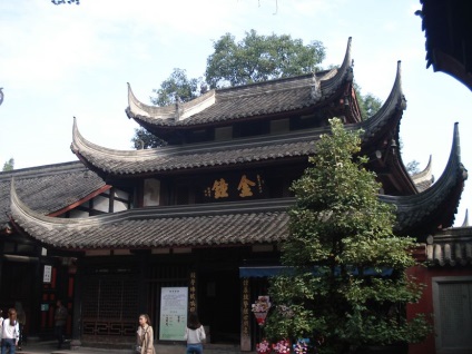Chengdu (Sichuan) temple, bucatarie si panda