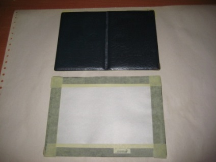 Decupajul pe piele și client acoperă pașaportul (clasa de master)