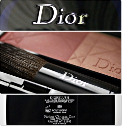 Dublu blush avon - 24 de carate de aur - (glamour de aur), dior diorblush # 839 trandafir vintage