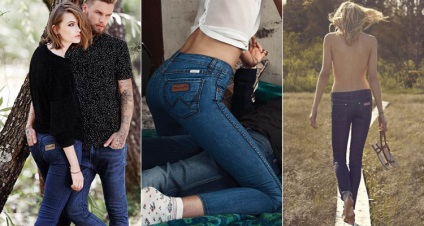 Jeans wrangler (Wrangler) pentru bărbați și femei