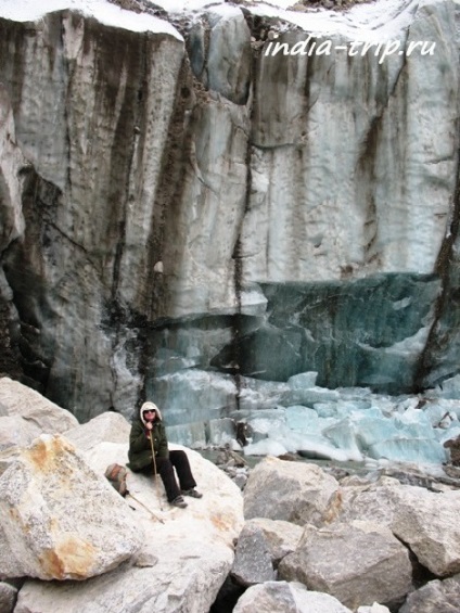 Sursa ganga - gheață pe gheață în Himalaya, India