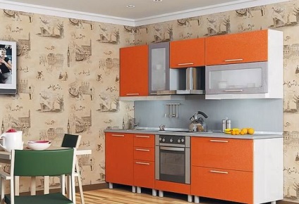 Ce culoare a tapetului este potrivită pentru bucătăria portocalie - viața mea