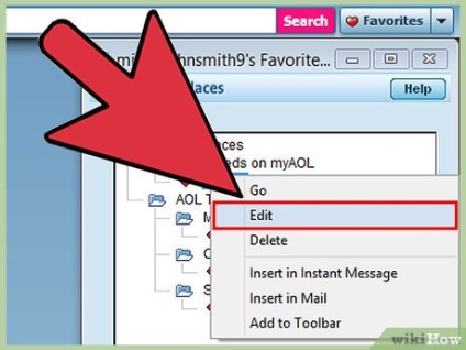 Cum se transferă favoritele AOL