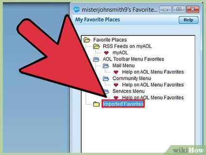 Cum se transferă favoritele AOL