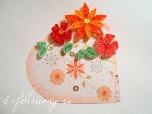 Hogyan készítsünk egy Valentin papírból Quilling technika