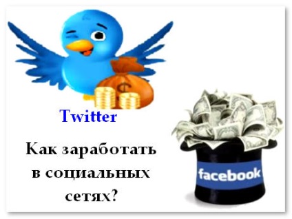 Hogyan lehet pénzt a Twitter és a Facebook