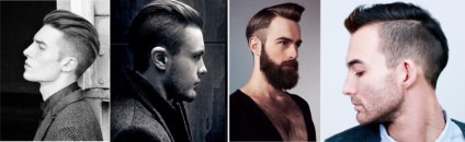 Férfi hajvágás borotvált oldalán ma is nagyon népszerű, és megtalálható az árlistában szolgáltatások legtöbb