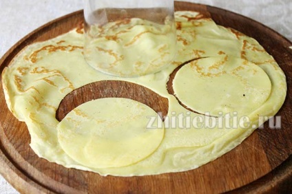 Palacsinta sajttal sütőben recept egy fotó