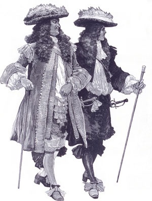 Îmbrăcăminte de epoca Ludovic xiv, călătorie în timp - sit istoric