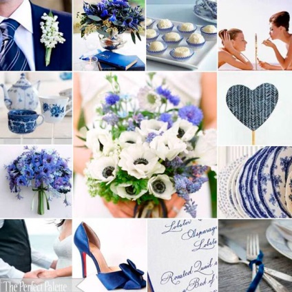 A face nunta albastră cea mai bună combinație, nuanțele în alegerea nuanțelor